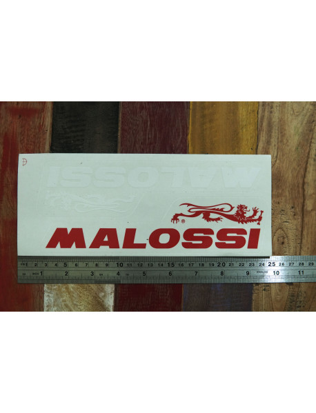 Sticker Original MALOSSI Italy Large Size Red White