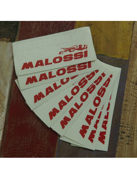 Sticker Original MALOSSI Italy Large Size Red White