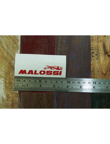 Sticker Original MALOSSI Italy Small Size Red White