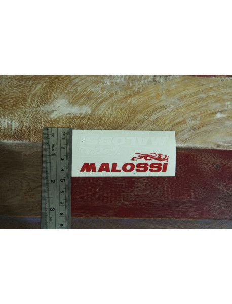 Sticker Original MALOSSI Italy Small Size Red White