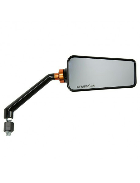 MIRROR STAGE6 F1, RIGHT, LEFT, SQUARE, 115X60 MM BLACK, STEM LENGTH 110MM s6302rbk s6302lbk