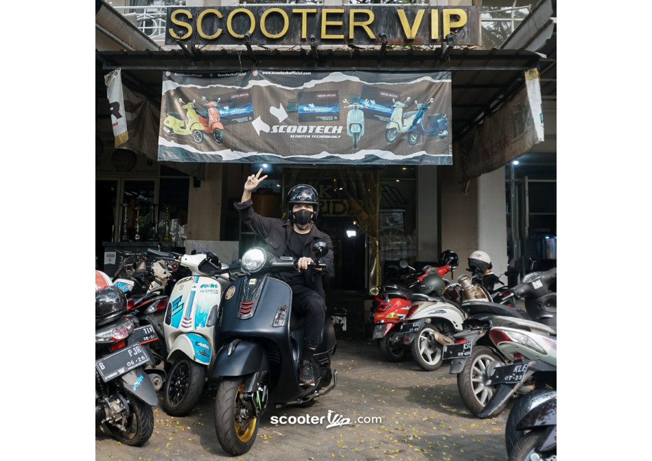 Scooter VIP Memodifikasi Vespa GTS 150ie 3V Atta Halilintar